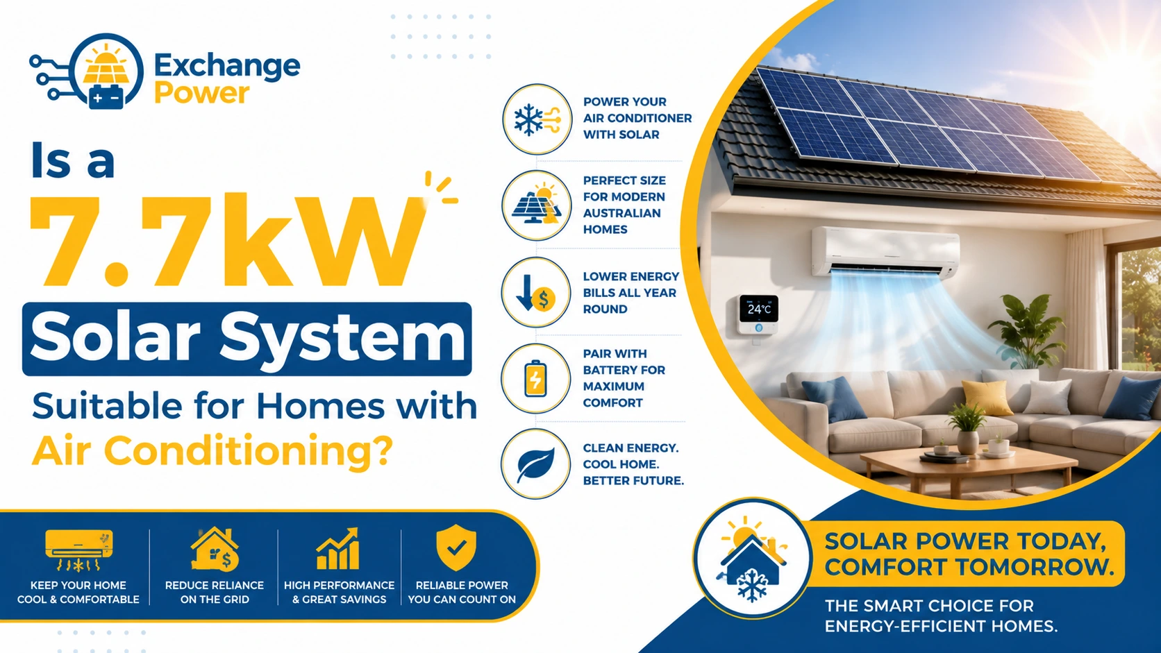 Is a 7.7kW Solar System Suitable for Homes with Air Conditioning